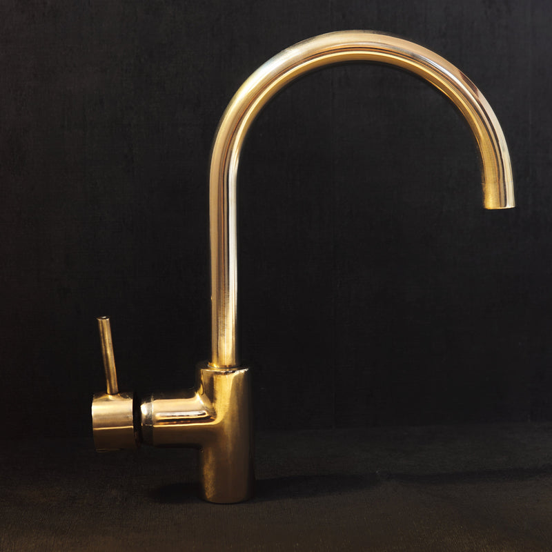 Elegant Unlacquered Brass Faucet with 360° Rotation for Kitchen and Bathroom Bliss - BRASSMA