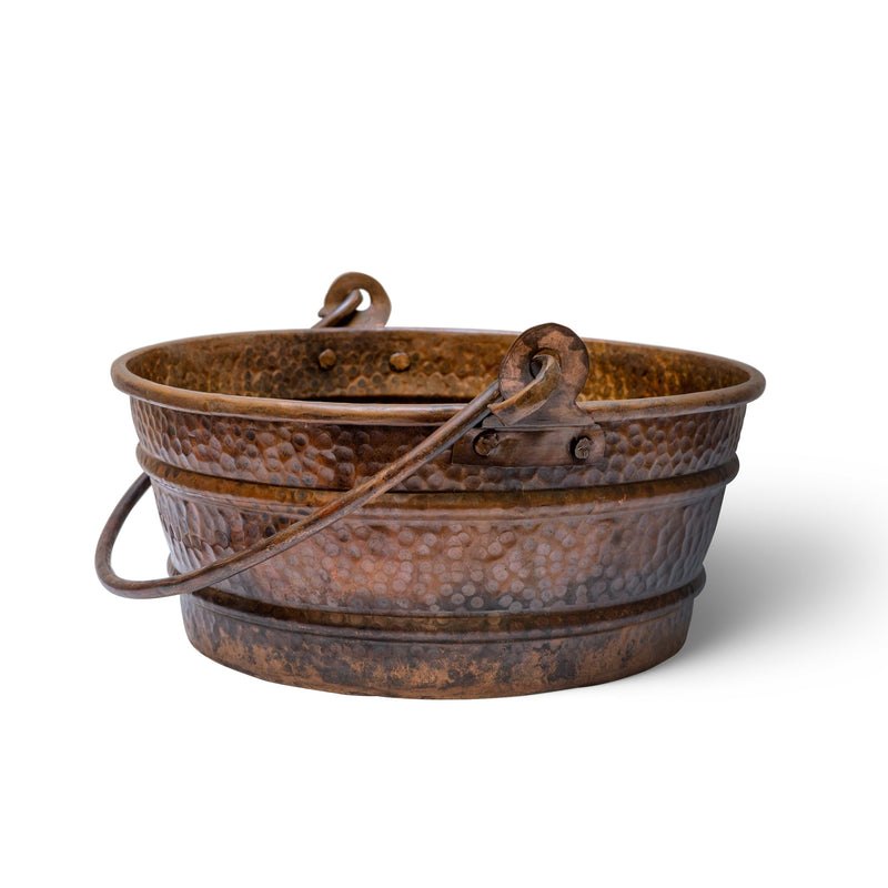 Copper Bucket Vessel Sink , Vessel Hammered Copper Sink