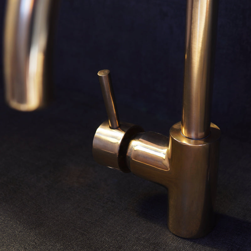 Elegant Unlacquered Brass Faucet with 360° Rotation for Kitchen and Bathroom Bliss - BRASSMA