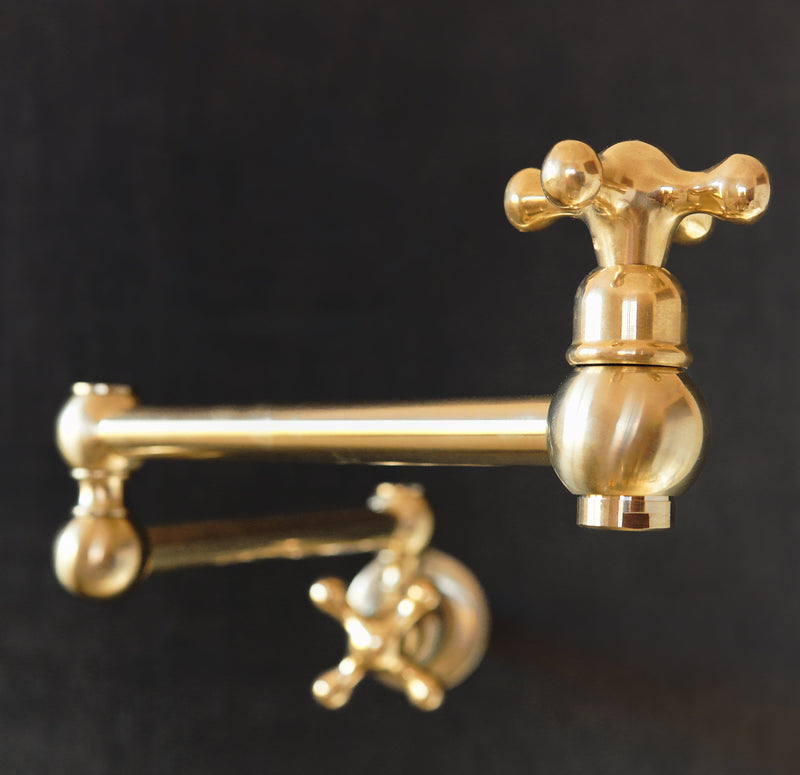 Elegant Brass Pot Filler Faucet for Effortless Cooking Convenience - BRASSMA