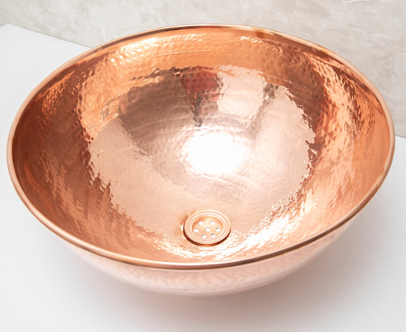 Copper Vanity Vessel Sink - BRASSMA