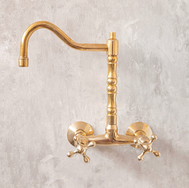 Elegantly Designed Wall-Mounted Brass Faucet - BRASSMA