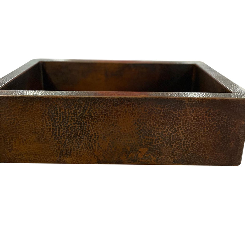 Dark Copper Farmhouse Apron Sink -Xylo