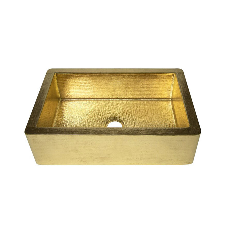 Brass Single Basin Farmhouse Kitchen sink-Lira