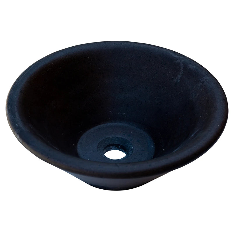 Gobek Black Andesite Natural Stone V-Shape Tapered Honed_Matte Sink NTRSTC11 product shot