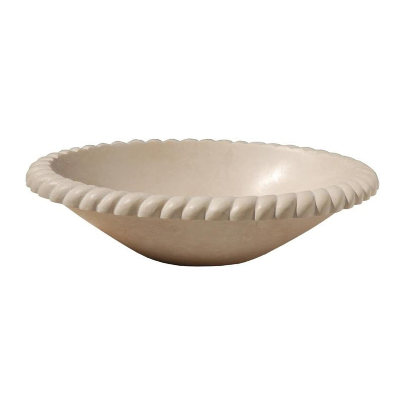 Gobek Champagne Limestone Natural Stone Vessel Sink 20020054 product shot