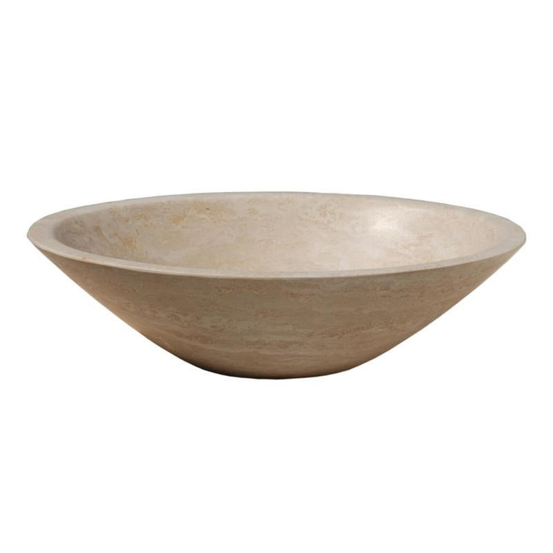 Gobek Classic Travertine Natural Stone Tapered Vessel Sink 20020049 product shot