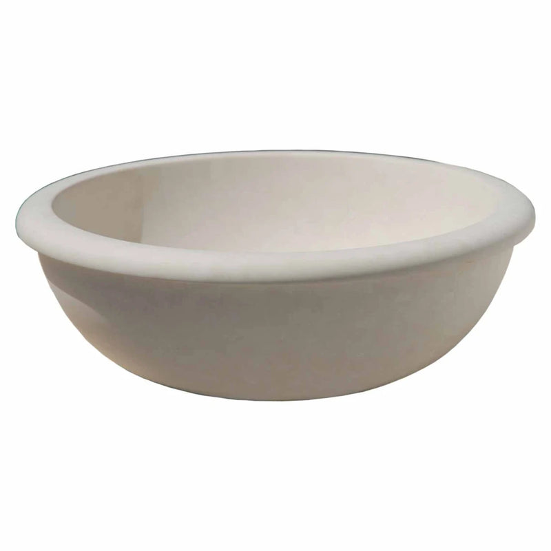 Gobek Natural Stone Classic Limestone White Vessel Sink 20020036 product shot