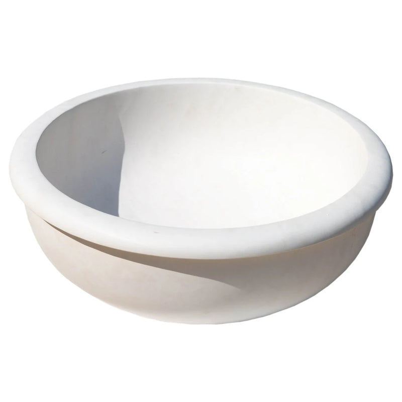 Gobek Natural Stone Classic Limestone White Vessel Sink 20020036 product shot