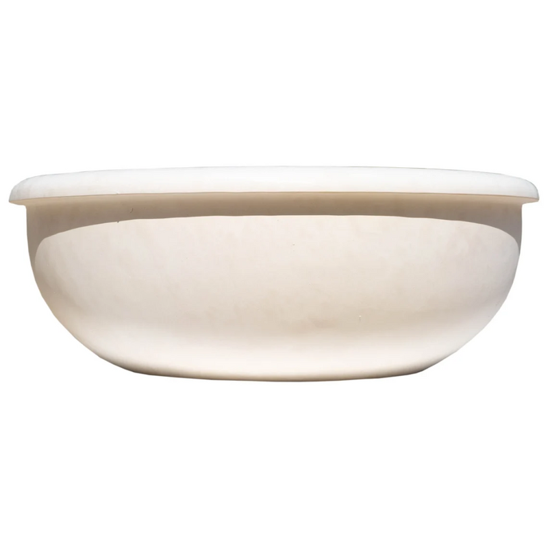 Natural Stone Classic Limestone Vessel Sink SKU-20020036 on white background