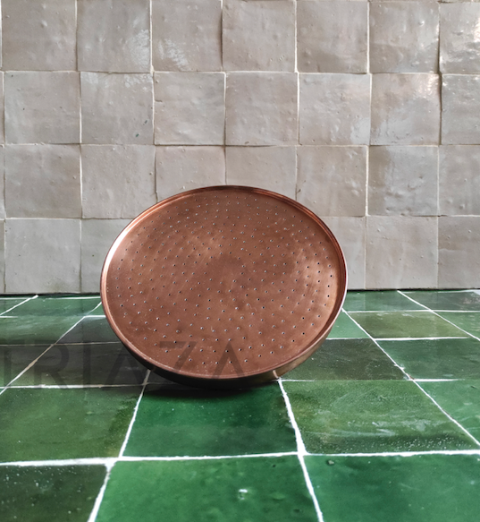 Unlacquered copper showerhead - Dommed Style - BRASSMA