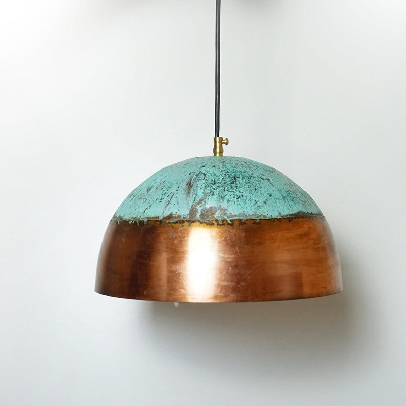 Verdigris Copper Farmhouse Kitchen Island Pendant Light