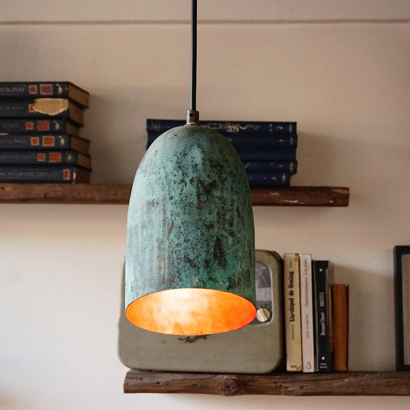 Verdigris Patina Copper Farmhouse Kitchen Island Pendant Light