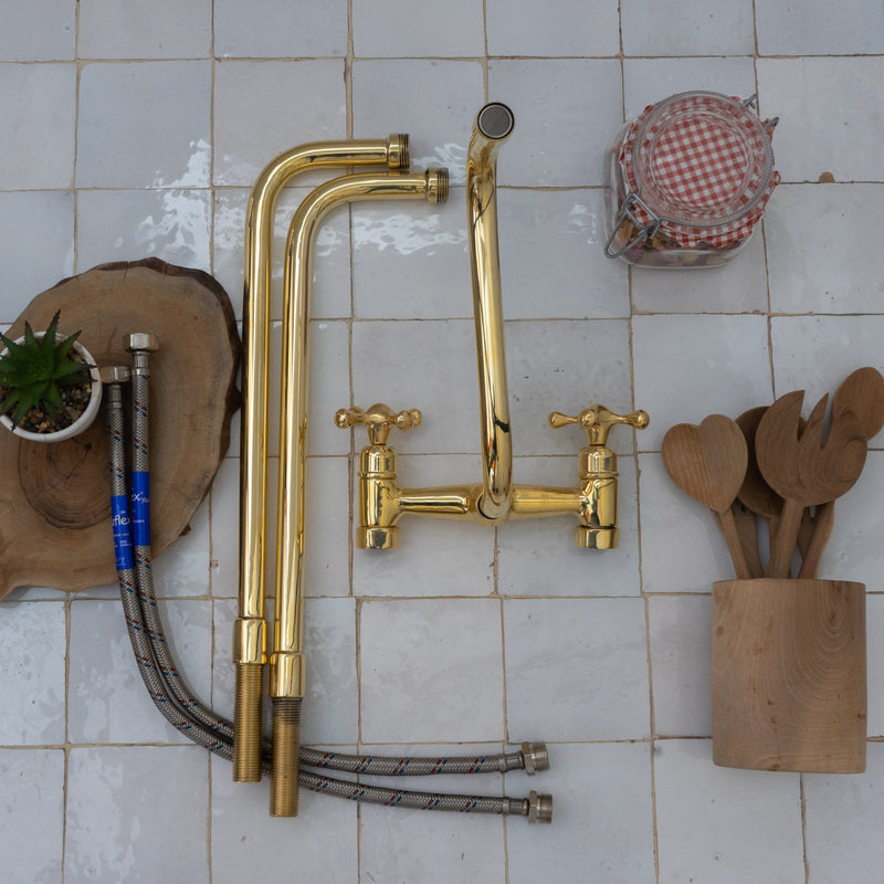 Antique Brass Kitchen Faucet - Unlacquered Brass Faucet