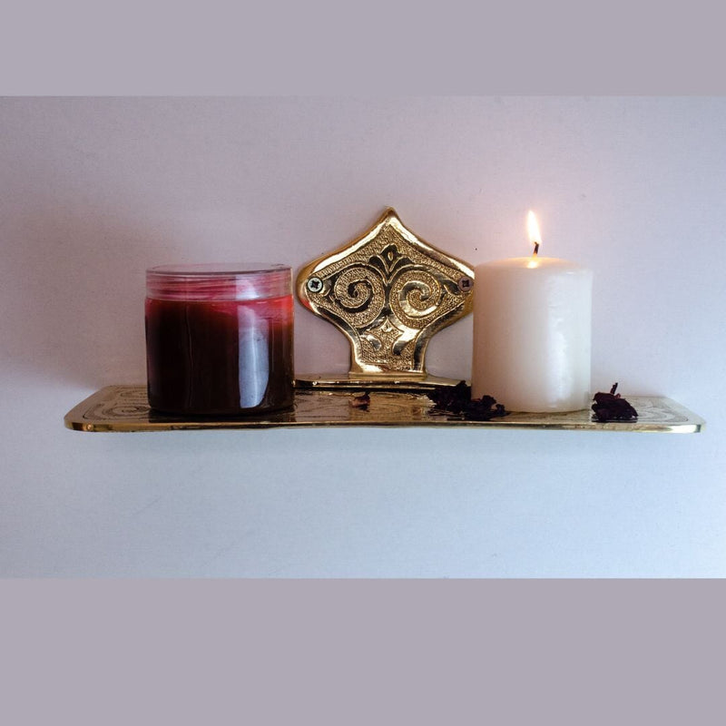 Brass Bathroom Shelf - Wall Mounted Shelves