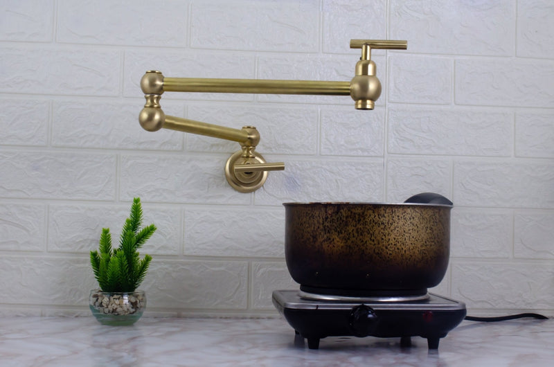 Brushed Brass Pot Filler