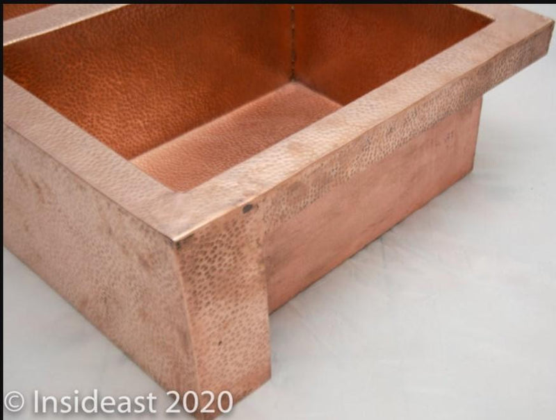 Customized Farmhouse 16 Gauge Copper Kitchen Sink