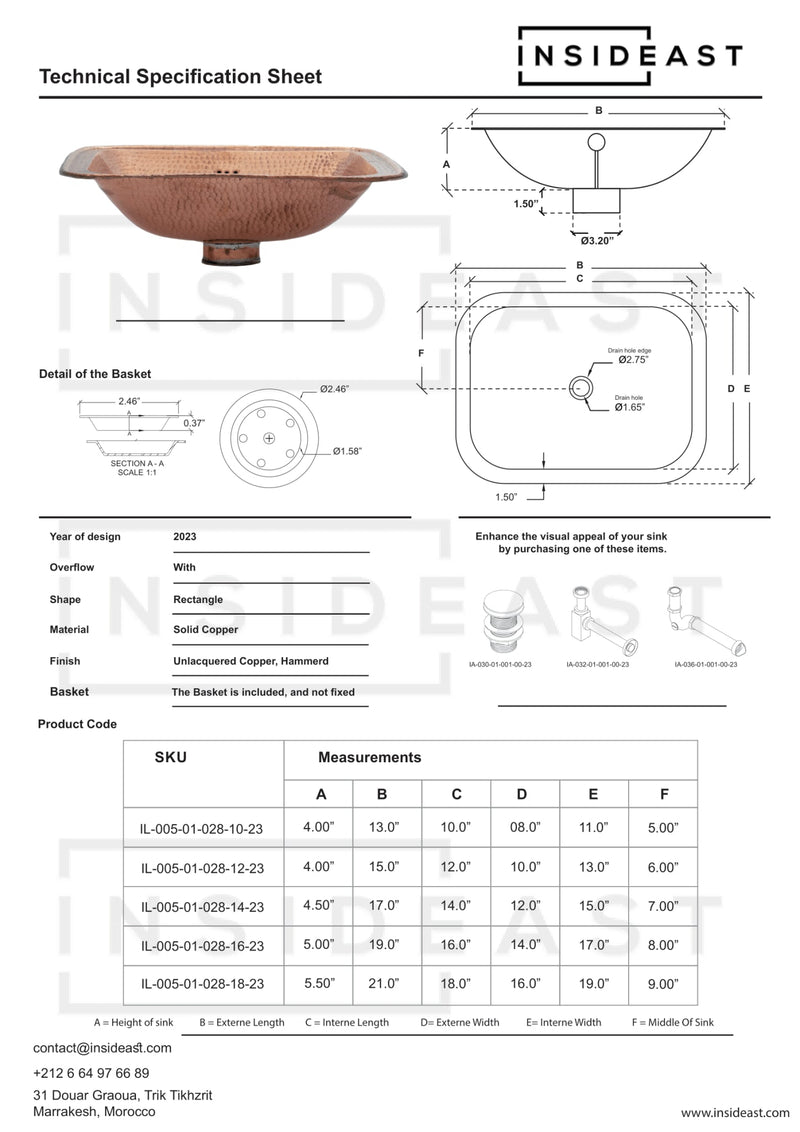 Hammered Copper Sink, Drop-in Copper Bathroom Sink, Antique Copper Sink, Bathroom Aged Copper sink