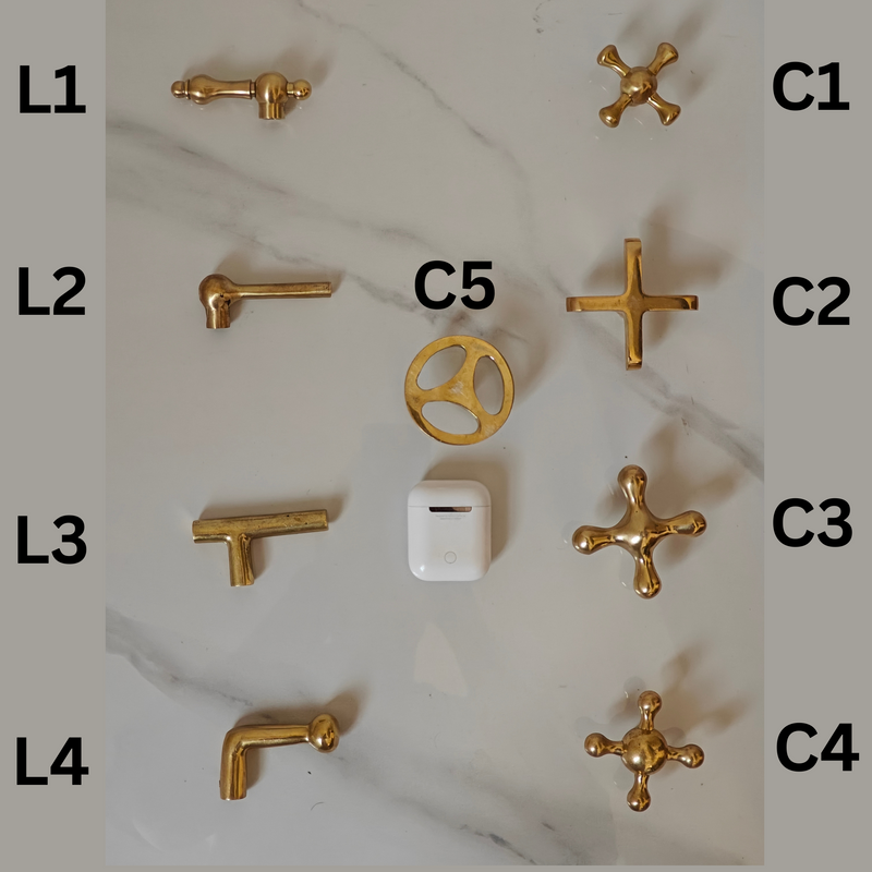 Unlacquered Brass Vanity Faucet