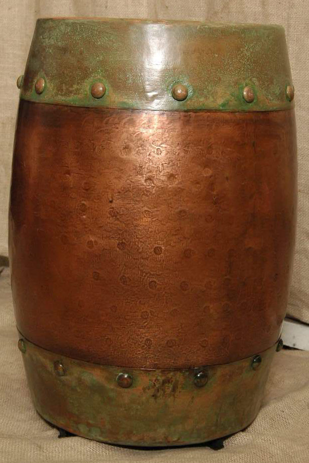 Handmade Antique Looking Copper End Table