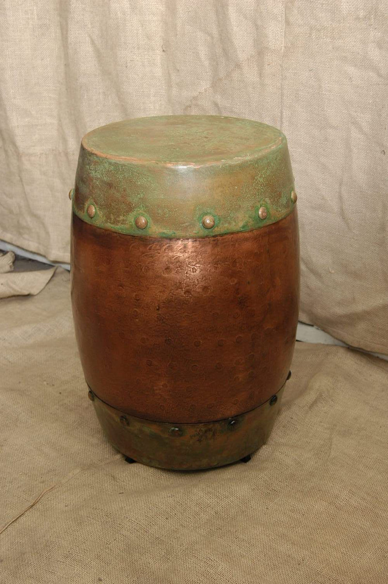 Handmade Antique Looking Copper End Table