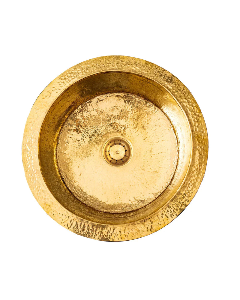 Unlacquered Brass Drop in Kitchen Sink - Undermount Bar Sink