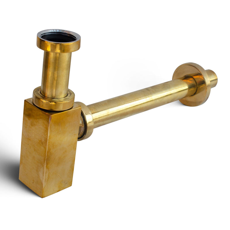 Unlacquered Brass Water Trap Sink Stopper With Push Up Button