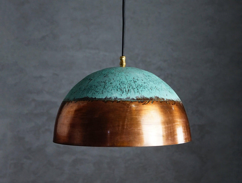 Verdigris Copper Farmhouse Kitchen Island Pendant Light