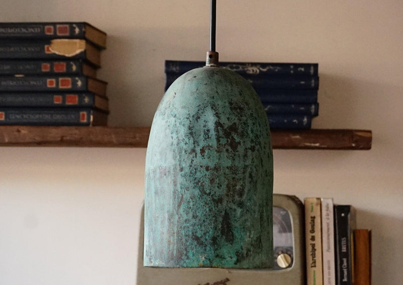 Verdigris Patina Copper Farmhouse Kitchen Island Pendant Light