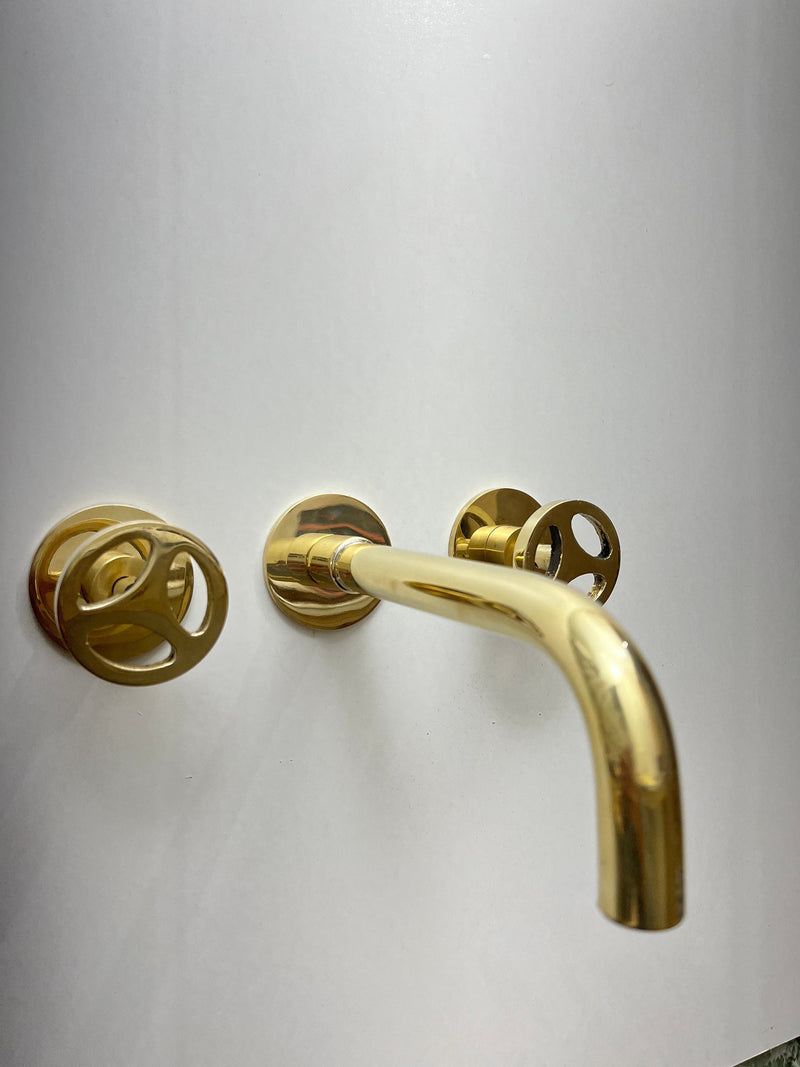 Unlacquered Brass Wall Mount Faucet