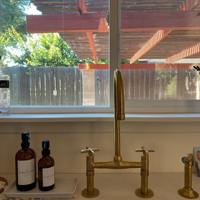 Unlacquered Brass Kitchen Faucet