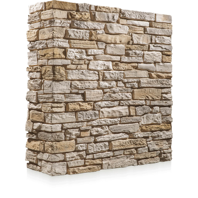 manufactured stone siding sand handmade 318780 product shot on wall