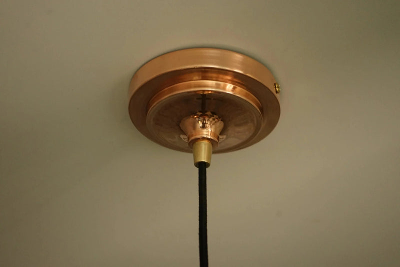 Oxidized Copper Pendant Light, Dome Ceiling Light, Hanging Kitchen Island Light Fixture