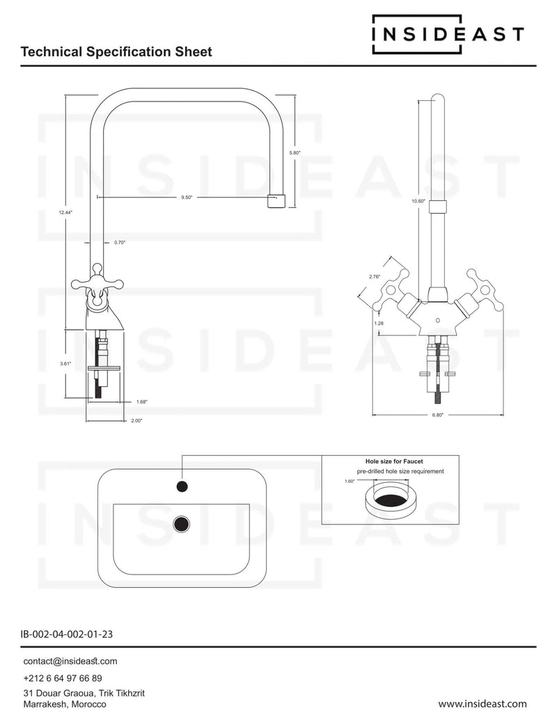 Single Hole Bathroom Faucet - Antique Brass Bathroom Faucet