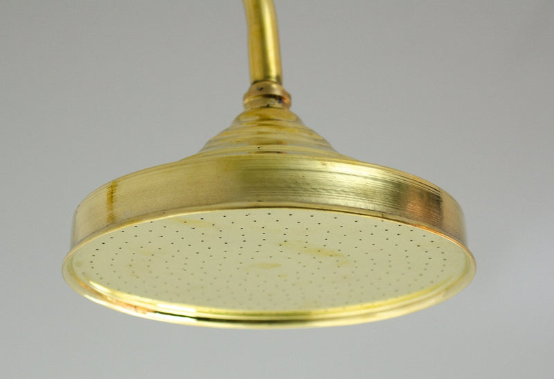 Unlacquered Brass Shower - Rain Shower Set