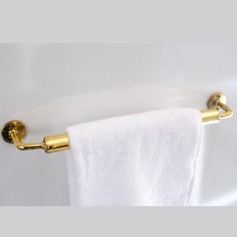 Unlacquered Brass Towel Rail - Bathroom Towel Holder