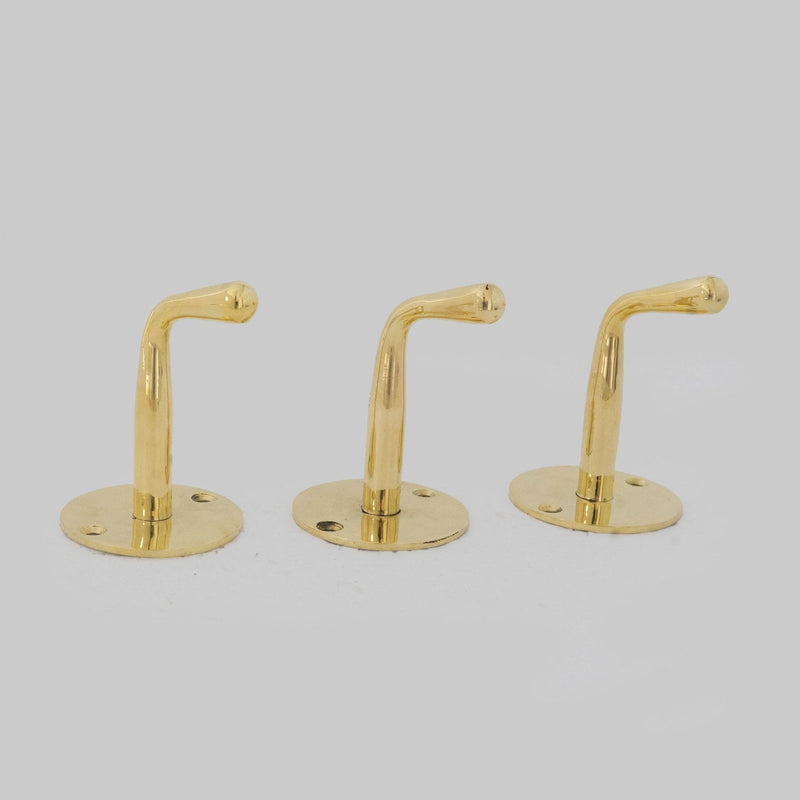 Unlacquered Brass Wall Hook - Bath Towel Holder