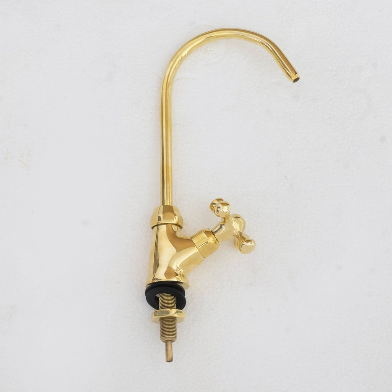 Unlacquered Brass Water Dispenser Kitchen Faucet, Cold Water Single Hole