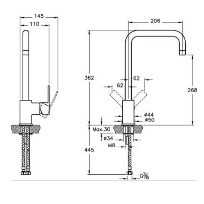 Artema Flu S Kitchen Faucet