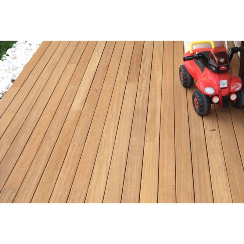 Opus Iroko Channeled Wood Decking