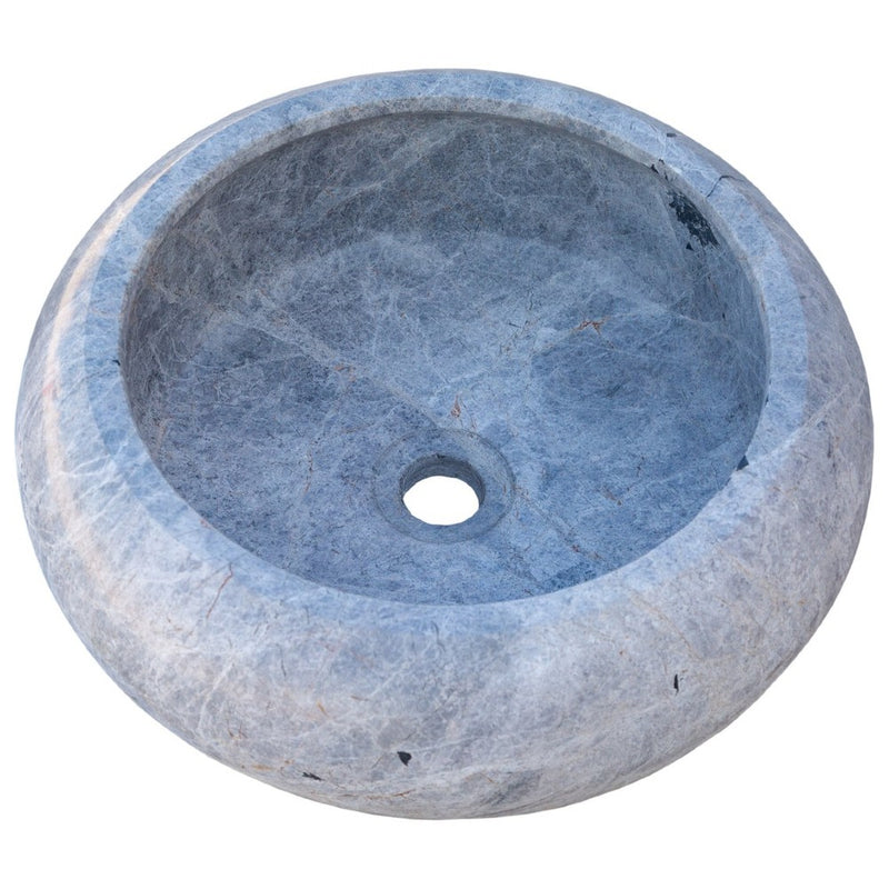 Gobek Sirius Silver Marble Natural Stone Vessel Sink